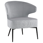 Современное мягкое кресло на металлических ножках Rakush Grey варинант исполнения - 1 | Loft Concept в Барнауле