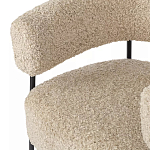 Кресло полукруглое мягкое с буклированной обивкой Armchair with Boucle Upholstery варинант исполнения - 2 | Loft Concept в Барнауле