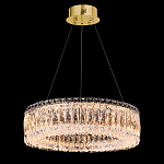 Люстра подвесная круглая из прозрачного хрусталя с золотым корпусом Selfsufficient варинант исполнения - 1 | Loft Concept в Барнауле