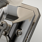 Бра для ванных комнат с белым матовым плафоном квадратной формы на основании цвета хром Feiss варинант исполнения - 3 | Loft Concept в Барнауле