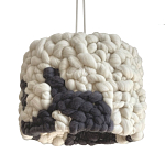 Светильник вязаный из шерсти Черно-белый варинант исполнения - 2 | Loft Concept в Барнауле
