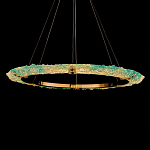 Люстра в форме кольца с цветочным декором Warm Heavenly Light варинант исполнения - 3 | Loft Concept в Барнауле