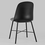 Стул из прочного пластика на металлическом основании Anora Black варинант исполнения - 5 | Loft Concept в Барнауле