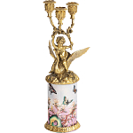 Фарфоровый подсвечник Лебедь с ангелом Asse варинант исполнения - 1 | Loft Concept в Барнауле