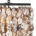 Люстра овальная с подвесками из устричных раковин Sea Ravens варинант исполнения - 1 | Loft Concept в Барнауле