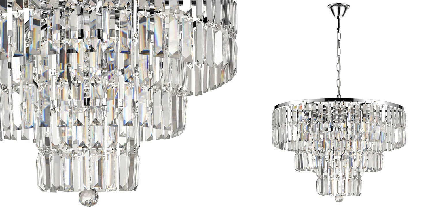 Люстра 1920s Odeon Chandelier chrome 60 Люстра 1920s Odeon Chandelier chrome 60 - Loft-Concept в Барнауле