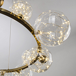 Дизайнерская кольцевая люстра с гирляндой внутри стеклянных плафонов Iona Garland Chandelier 12 варинант исполнения - 3 | Loft Concept в Барнауле