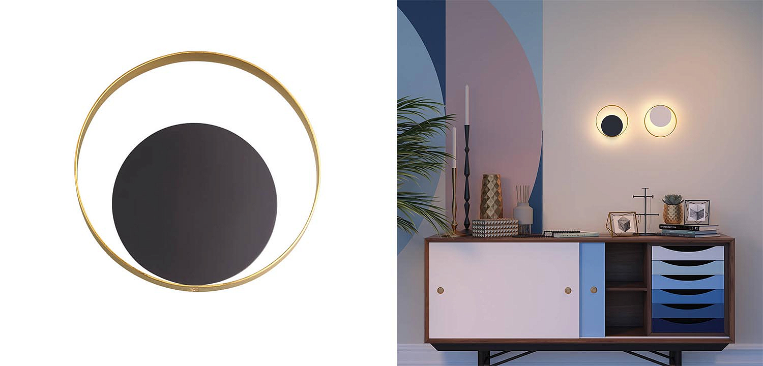 Бра Globo Ocular Sconce Circle Black Бра Globo Ocular Sconce Circle Black - Loft-Concept в Барнауле