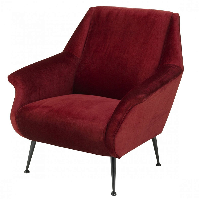 Кресло Eichholtz Chair Trezzo Red Красный Черный Кресло Eichholtz Chair Trezzo Red Красный Черный в Барнауле | Loft Concept