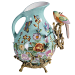 Кувшин с птичкой и  цветочным рисунком Blue Garden варинант исполнения - 2 | Loft Concept в Барнауле