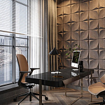 Гипсовая 3D панель с принтографией PM-22 варинант исполнения - 3 | Loft Concept в Барнауле