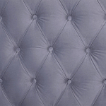 Кровать двуспальная серая с основанием из массива дерева с мягким изголовьем Velour Beds варинант исполнения - 4 | Loft Concept в Барнауле