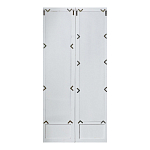 Зеркало-окно с эффектом старения в венецианском стиле Venetian White Mirror варинант исполнения - 2 | Loft Concept в Барнауле