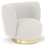Кресло с обивкой букле Ambrose Boucle Armchair варинант исполнения - 1 | Loft Concept в Барнауле