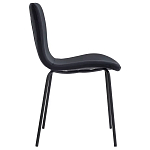 Стул черный с обивкой из велюра Black Archie Chair варинант исполнения - 1 | Loft Concept в Барнауле
