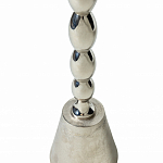 Кофейный столик с рельефной столешницей из металла Aplika Silver варинант исполнения - 5 | Loft Concept в Барнауле