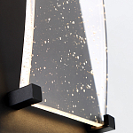 Настенный фонарь уличный прямоугольный черного цвета со стеклом с пузырьками Eurofase варинант исполнения - 5 | Loft Concept в Барнауле