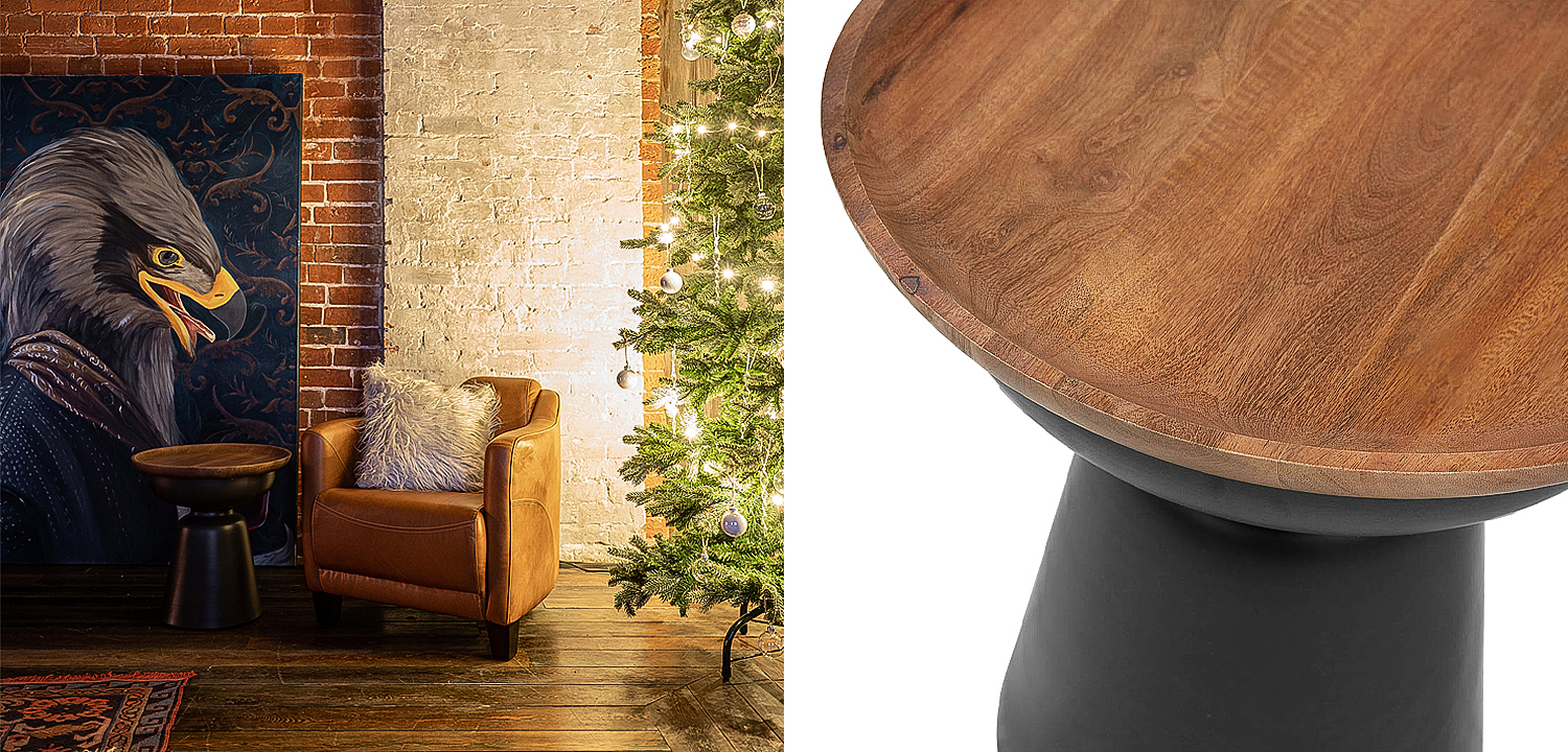Приставной стол Keaton Round Side Table Приставной стол Keaton Round Side Table - Loft-Concept в Барнауле