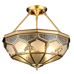 Люстра потолочная Leoni 2 в витражной технике варинант исполнения - 1 | Loft Concept в Барнауле