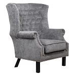 Кресло Charlie Armchair grey velour варинант исполнения - 1 | Loft Concept в Барнауле