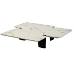 Стол журнальный низкий с фигурной столешницей Threshold варинант исполнения - 1 | Loft Concept в Барнауле