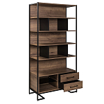 Стеллаж под TV в стиле лофт с открытыми полками и ящиками Urban Style Space варинант исполнения - 2 | Loft Concept в Барнауле