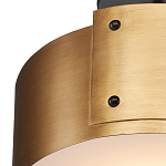 Потолочный светильник круглый светодиодный Semicircular Gold Panels старинная латунь варинант исполнения - 1 | Loft Concept в Барнауле