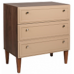 Комод бежевый из массива бука с 3-мя ящиками Wenge Light варинант исполнения - 1 | Loft Concept в Барнауле