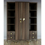 Большой шкаф с витриной Elsa Dreams Walnut варинант исполнения - 1 | Loft Concept в Барнауле