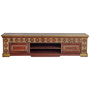 ТВ-тумба с латунной чеканкой Tejas Indian Inlaid TV Stand