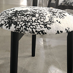 Стул обеденный деревянный с цветочной обивкой Foshan Chair варинант исполнения - 2 | Loft Concept в Барнауле