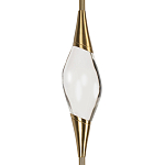 Подвесной светильник с хрустальным плафоном и бронзовым основанием Renee Glass Drops  варинант исполнения - 3 | Loft Concept в Барнауле