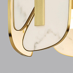 Люстра с мраморными вставками Marble Plates варинант исполнения - 4 | Loft Concept в Барнауле