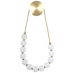 Настенный светильник с плафонами в виде шаров из акрила Pearls Suspension Brass Wall Lamp варинант исполнения - 1 | Loft Concept в Барнауле
