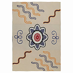 Плед хлопковый по мотивам эвенских орнаментов Ural and Siberian Patterns варинант исполнения - 1 | Loft Concept в Барнауле