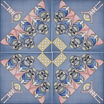 Плитка дизайнерская с узором Мангалоры варинант исполнения - 1 | Loft Concept в Барнауле