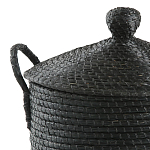 Корзина с крышкой из плетеной рисовой соломы Safiri Wicker Basket варинант исполнения - 2 | Loft Concept в Барнауле