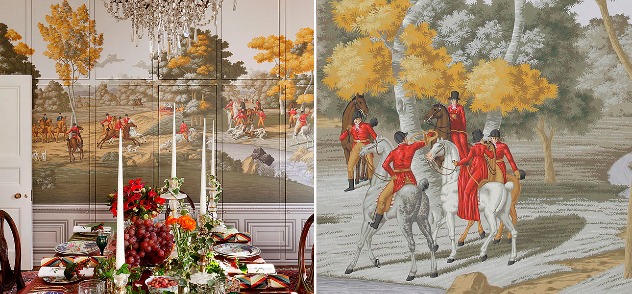 Обои ручная роспись La Chasse de Compiègne Colourway Обои ручная роспись La Chasse de Compiègne Colourway - Loft-Concept в Барнауле