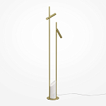 Напольный торшер светодионый золотой Lumen Duo варинант исполнения - 1 | Loft Concept в Барнауле
