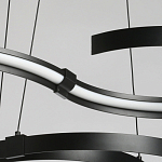 Люстра подвесная светодиодная в виде волнообразной ленты Ribbon Vortex варинант исполнения - 5 | Loft Concept в Барнауле