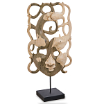 Маска ручной работы деревянная резная Roots Мask варинант исполнения - 1 | Loft Concept в Барнауле