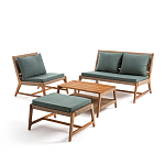 Садовый 2-х местный диван с каркасом из акации Green варинант исполнения - 4 | Loft Concept в Барнауле