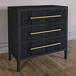 Комод Primo с 3 выдвижными ящиками Черный дуб варинант исполнения - 4 | Loft Concept в Барнауле