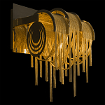 Бра с перфорированными металлическими дугами и цепочками 22 см Atlantis Chain варинант исполнения - 2 | Loft Concept в Барнауле