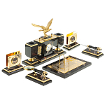 Настольный письменный набор из яшмы и долерита в подарочной упаковке Manager Organizer варинант исполнения - 4 | Loft Concept в Барнауле