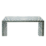 Консоль Дизайнерская Kenya Console ZEBRA Bone Inlay blue варинант исполнения - 2 | Loft Concept в Барнауле