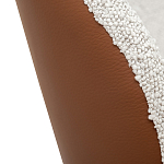 Стул мягкий с обивкой из рогожки и экокожи Contrasting Performance варинант исполнения - 3 | Loft Concept в Барнауле