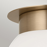 Потолочный светильник с белым матовым шарообразным плафоном Kichler варинант исполнения - 2 | Loft Concept в Барнауле