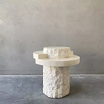 Дизайнерский журнальный стол цилиндрической формы фактурный Mylepen варинант исполнения - 1 | Loft Concept в Барнауле