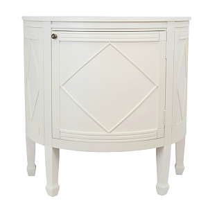 Консоль полукруглая цвет белый Country Style